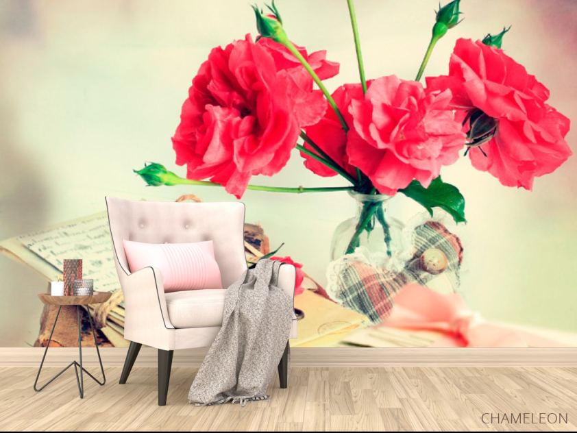 Фотообои в кухню Цветы - 4