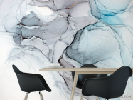 Фотошпалери Fluid art сині відтінки - 1