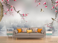 Фотообои Магнолии в японском стиле - 1