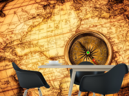 Фотошпалери Компас і карта - 1