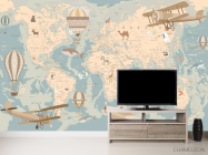 Фотообои Бирюзовая карта для мальчика - 2