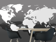 Фотошпалери ЧБ карта - 1