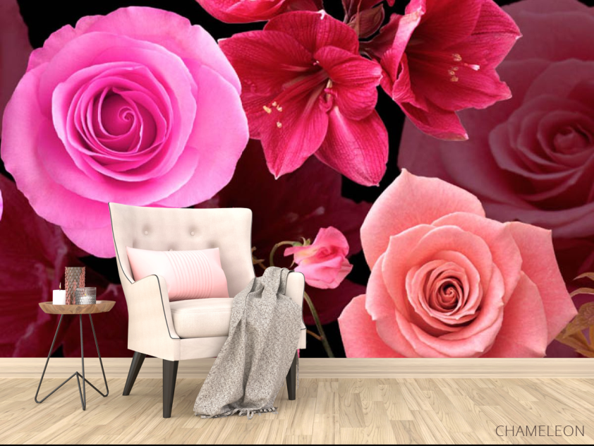 Фотообои 3D розы - 4