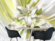 Фотошпалери 3d лілії - 1