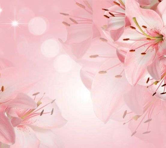 Фотообои Лилии 3д Фотообои Лилии 3д 17250