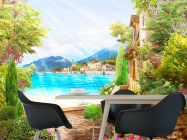 Фотошпалери Вид на берег моря - 1