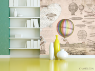 Фотошпалери Вінтажний повітряна куля - 3