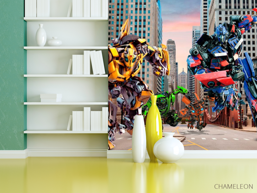 Фотошпалери Трансформери в місті - 3