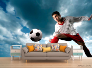 Фотообои Футболист с мячом - 1