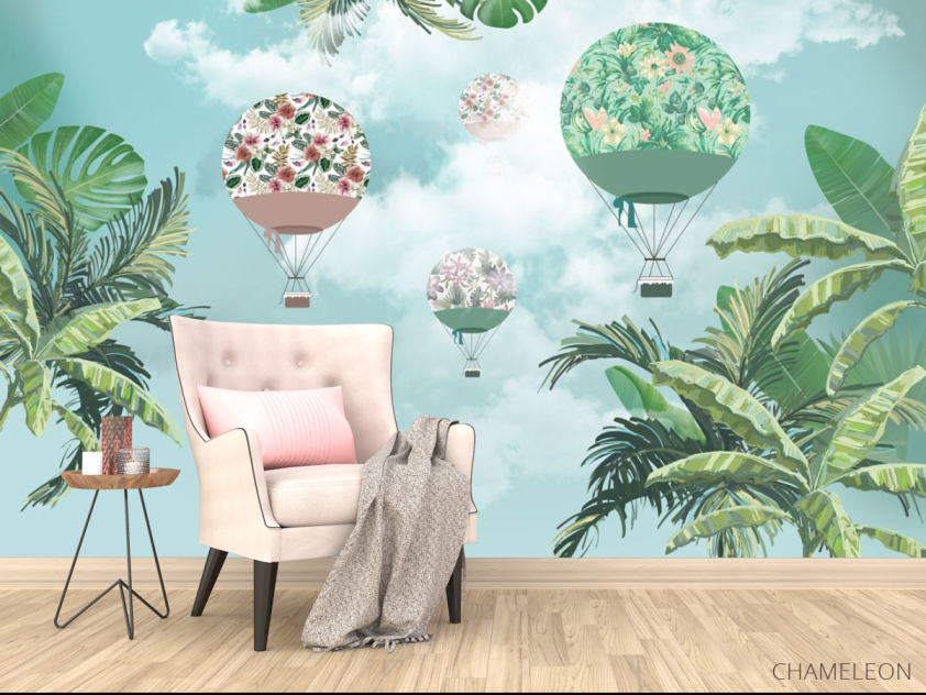 Фотообои Пальмы и воздушные шары - 4