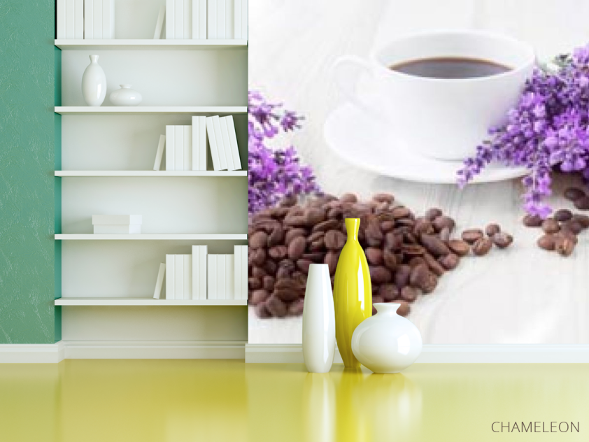 Фотошпалери Кава, квіти - 3