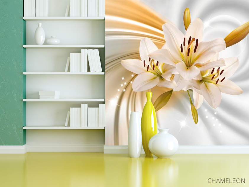 Фотошпалери 3d лілії - 3