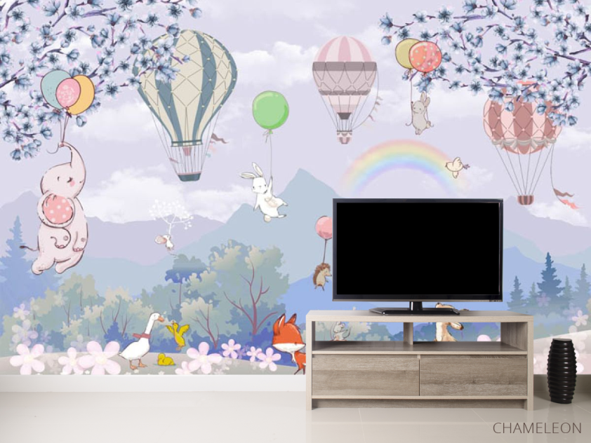 Фотообои Звери на воздушных шариках - 2