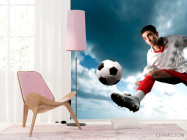 Фотошпалери Футболіст з м'ячем - 4