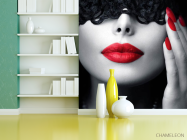 Фотошпалери дівчина і пов'язка - 3