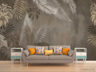 Фотообои Коричневые тропические листья - 1