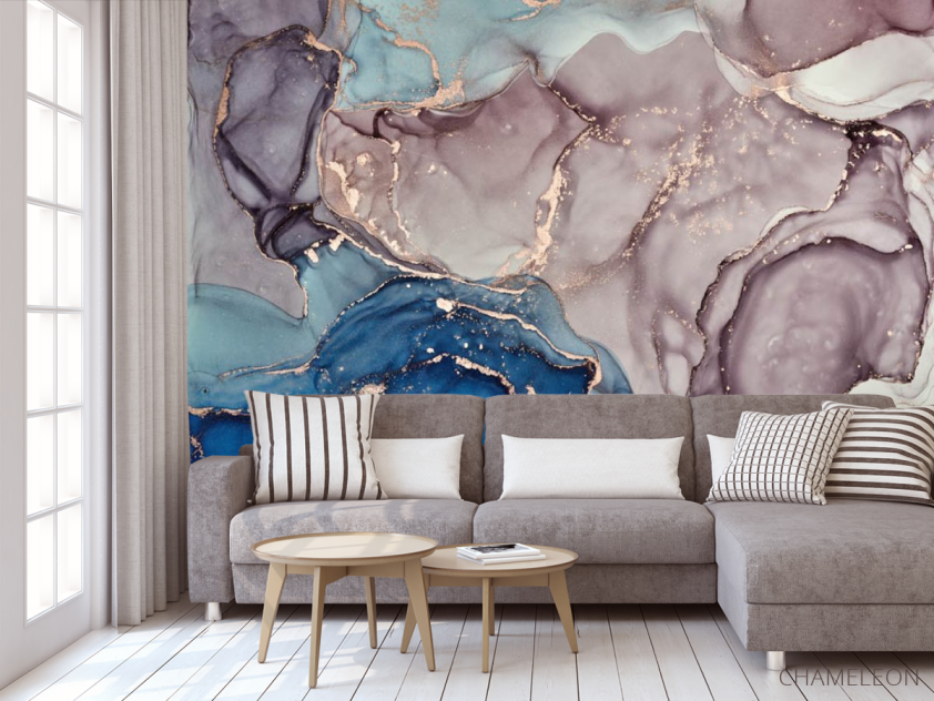 Фотообои fluid art в бледных тонах - 3