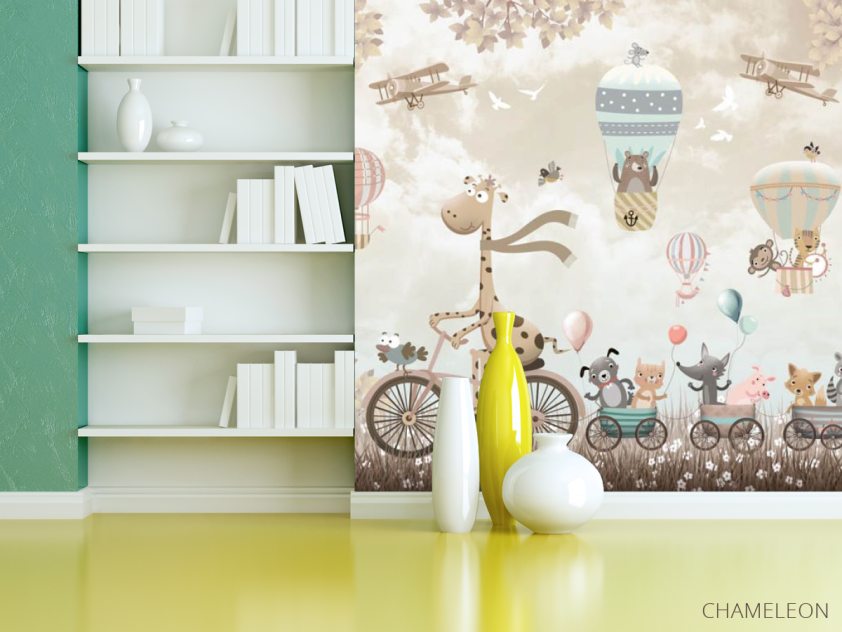 Фотошпалери Коричневий жирафик - 3