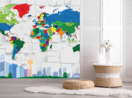 Фотошпалери 3д карта - 2