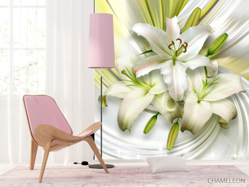 Фотошпалери 3d лілії - 4