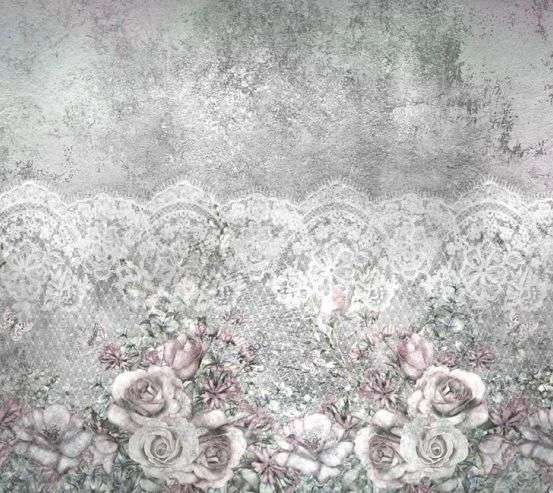 Фотообои Цветы на сером бетоне Фотообои Цветы на сером бетоне 22179