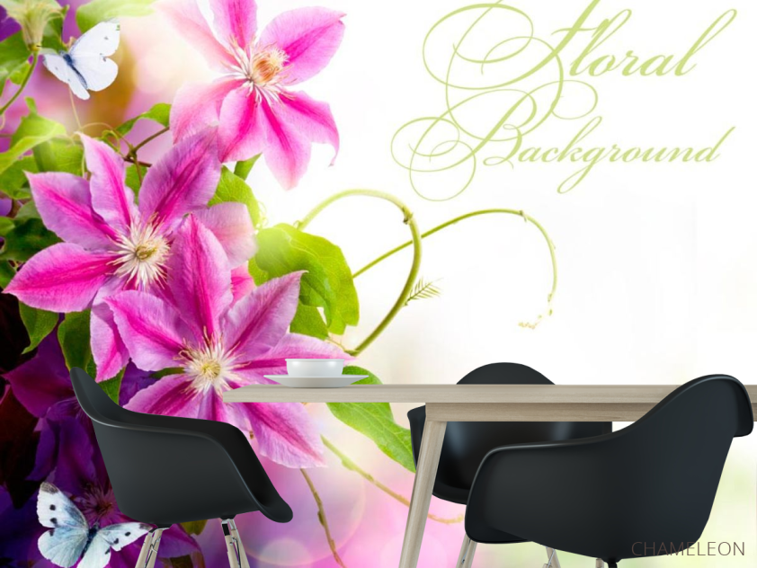 Фотообои Сиреневый цветник - 1