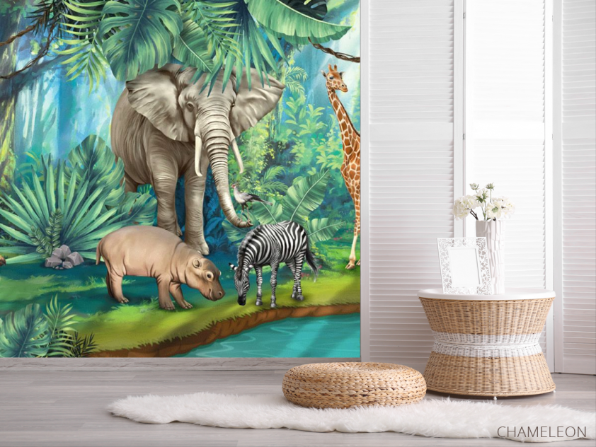 Фотошпалери Яскраві африканські тварини - 2