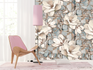 Фотошпалери Магнолія на тлі мармуру - 4