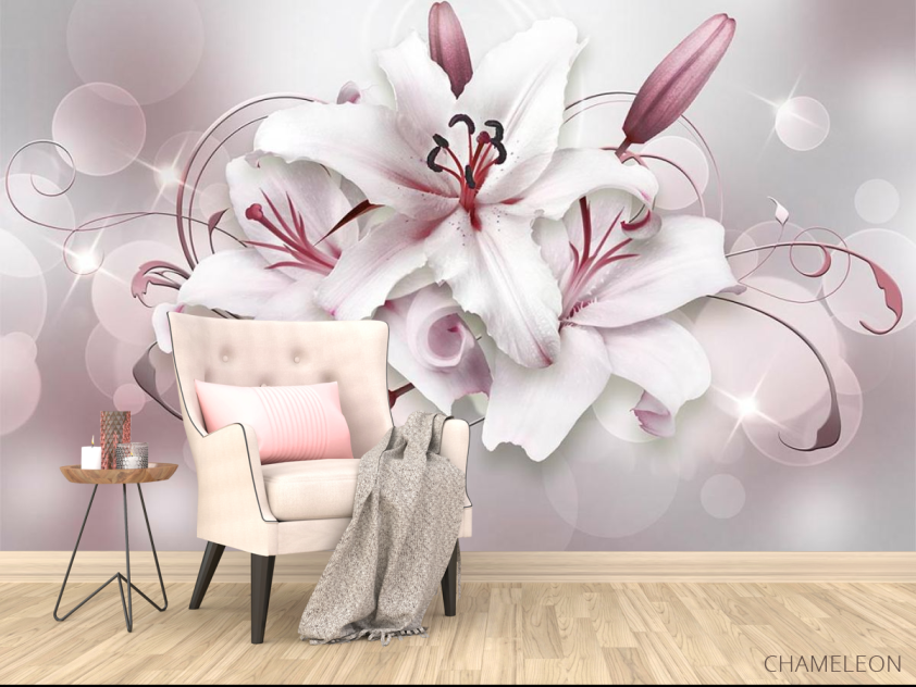 Фотообои Лилии 3д - 4