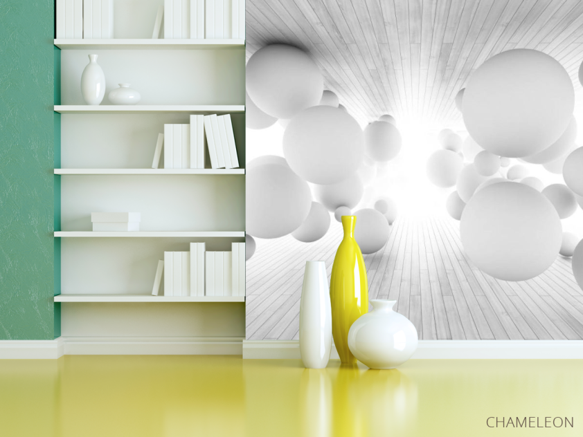 Фотошпалери Кулі сірі 3д об'єм - 3