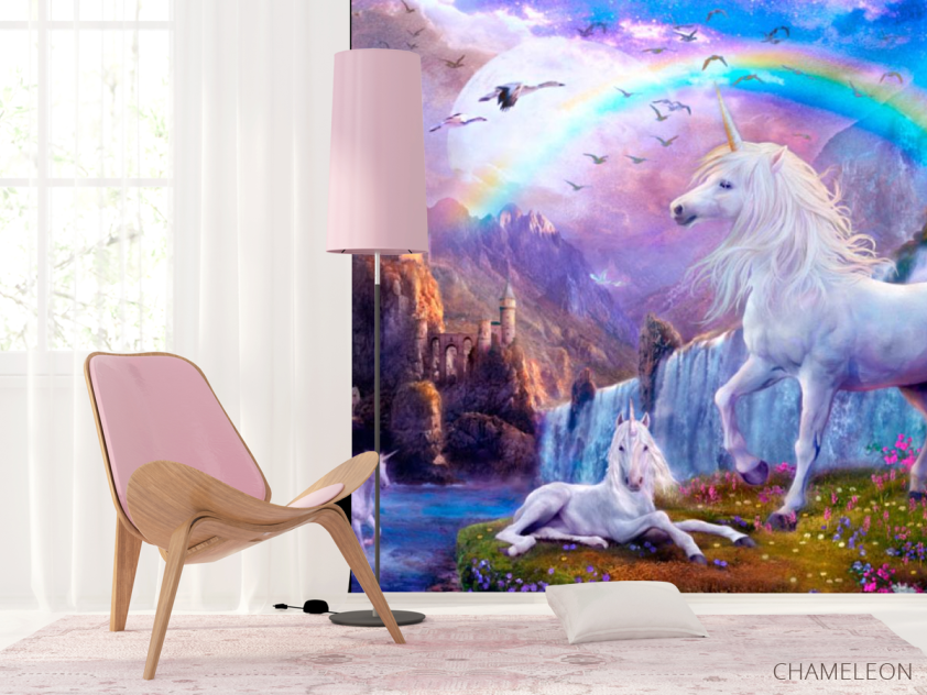 Фотошпалери Казкові єдинороги і веселка - 4
