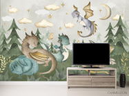 Фотообои Динозаврики в лесу - 2