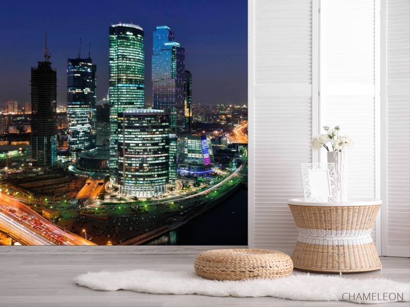 Фотообои Высотки Чикаго машины - 2