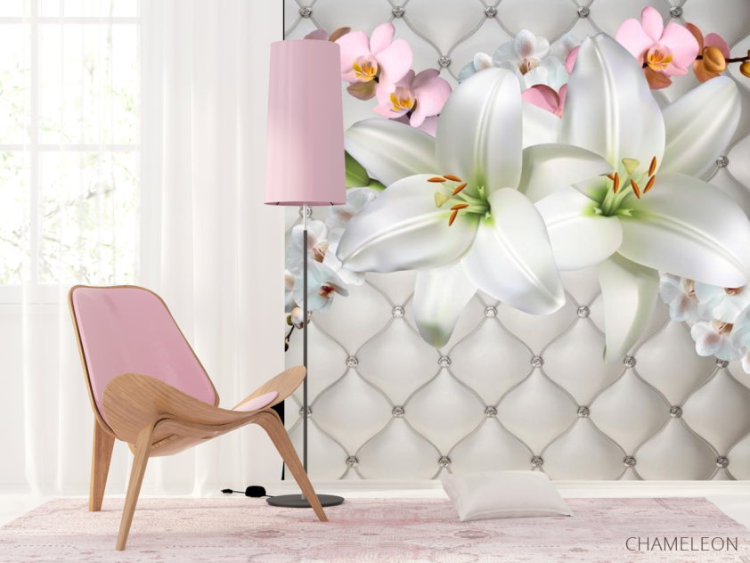 Фотошпалери Лілія на тканини - 4