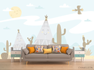 Фотообои Детские кактусы - 1