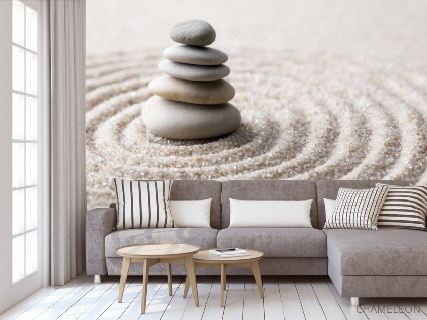 Фотообои камни на песке - 3