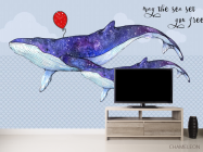 Фотообои Синие киты - 2