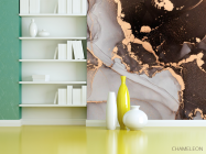 Фотошпалери Коричневий Fluid art - 3