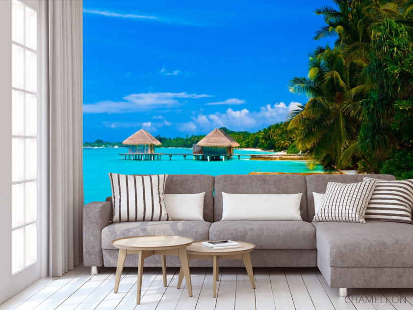 Фотообои Хижины посреди моря - 3