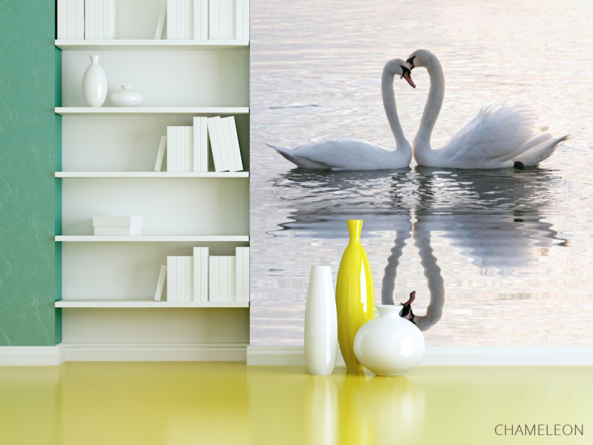 Фотообои Два лебедя - 3