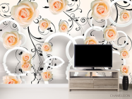 Фотообои 3д розы - 2