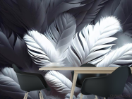 Фотошпалери Пір'я 3д - 1