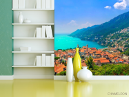 Фотошпалери Будинки, гори, вода - 3