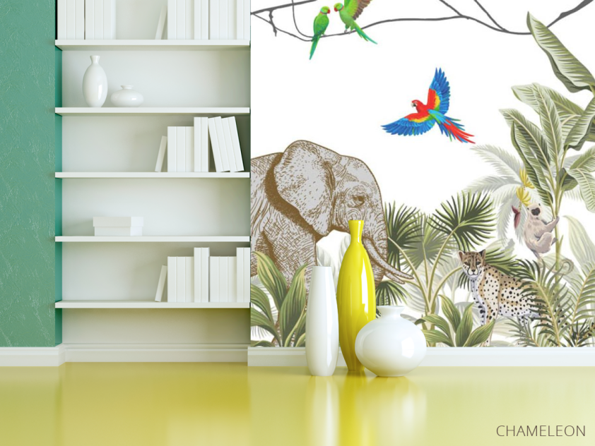 Фотошпалери джунглі з тваринами - 3