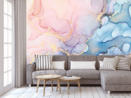 Фотообои Розовый fluid art - 3