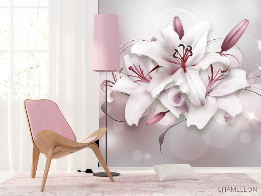 Фотошпалери Лілії 3д - 4