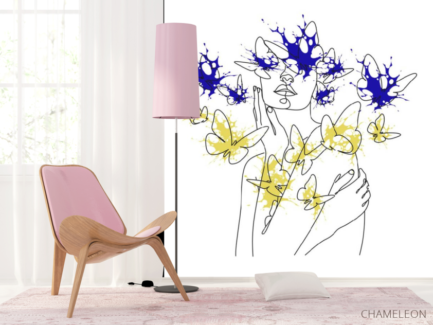 Фотообои абстракция, девушка - 4