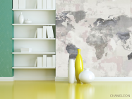 Фотошпалери Карта світу в пастельних тонах - 3