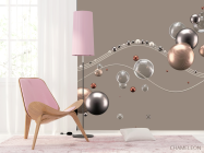 Фотошпалери Золоті кулі 3д - 4