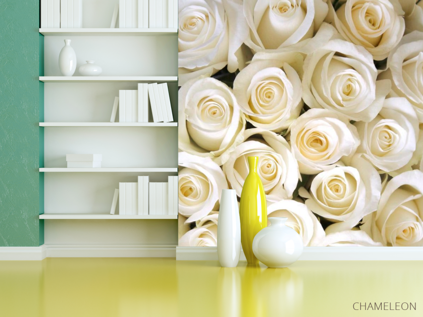 Фотообои Букет белоснежных роз - 3